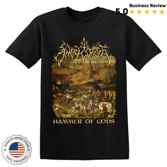 Direct Merch Store Angelcorpse Hammer Of Gods T-Shirt Direct Merch Store Angelcorpse Hammer Of Gods T-Shirt