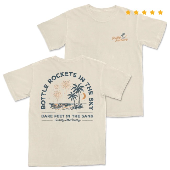 Scotty Mccreery Store Merch Bottle Rockets Tee Scotty Mccreery Store Merch Bottle Rockets Tee