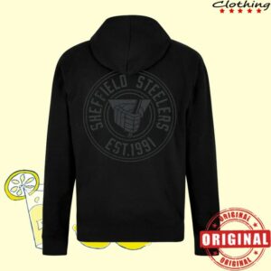 Sheffield Steelers Store Merch Retro Black 1/4 Zip Hoodie