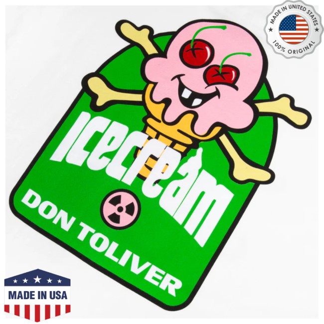 Dontolivermusic Store Merch Ice Cream Cones & Bones Octane White Tee Dontolivermusic Store Merch Ice Cream Cones & Bones Octane White Tee