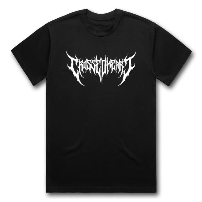 Crossed Heart Clothing Merch Store Metal Logo Tee Crossed Heart Clothing Merch Store Metal Logo Tee
