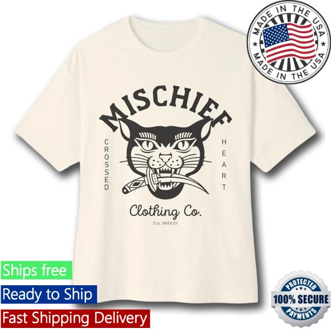 Crossed Heart Clothing Merch Store Mischief Oversized Tee Crossed Heart Clothing Merch Store Mischief Oversized Tee