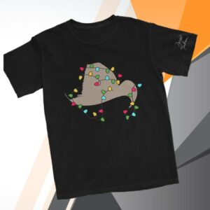 Dwight Yoakam Store Merch Christmas Light Hat Black T-Shirt