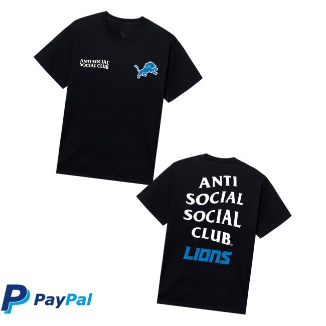 Anti Social Social Club Merch Store Assc X Lions Team Shirt Anti Social Social Club Merch Store Assc X Lions Team Shirt
