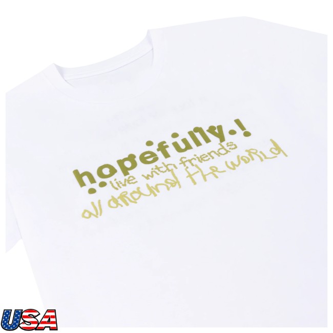 Loyle Carner Store Merch Hopefully White Tour T-Shirt Loyle Carner Store Merch Hopefully White Tour T-Shirt