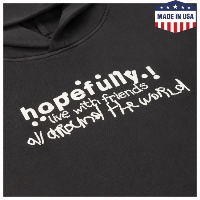 Loyle Carner Store Merch Hopefully Black Tour Hoodie Loyle Carner Store Merch Hopefully Black Tour Hoodie