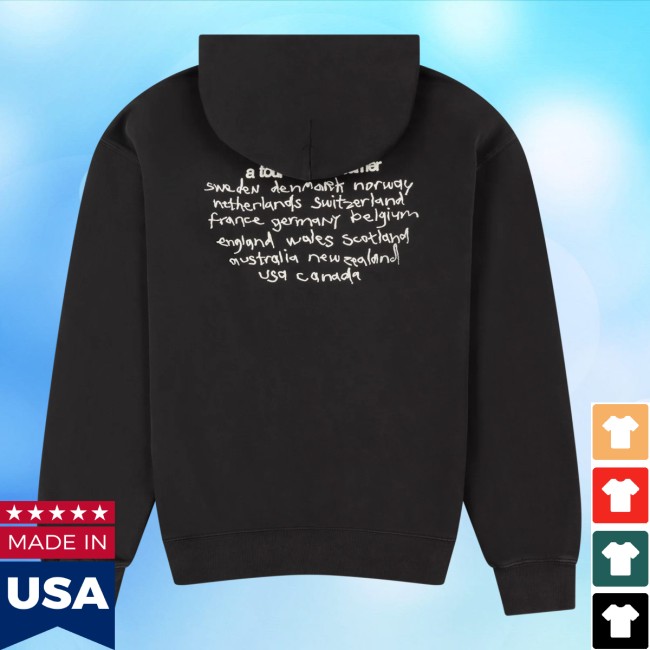 Loyle Carner Store Merch Hopefully Black Tour Hoodie Loyle Carner Store Merch Hopefully Black Tour Hoodie