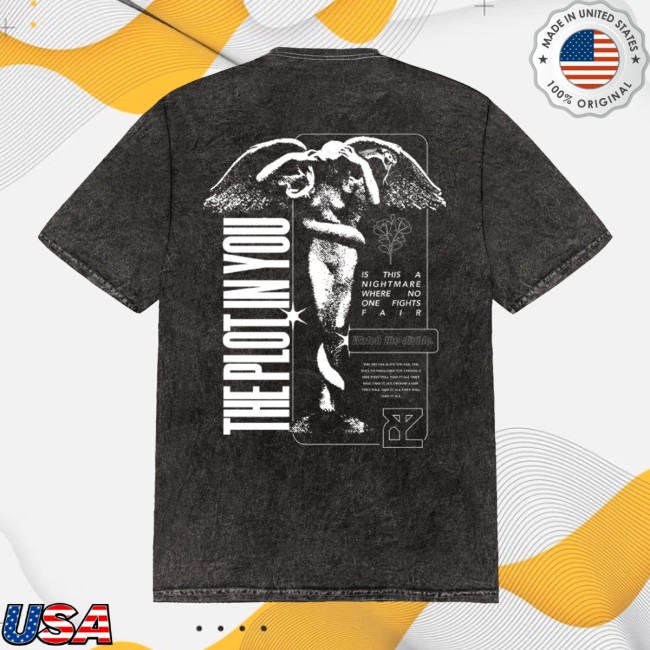 The Plot In You Store Merch Stone Wash Angel Tee The Plot In You Store Merch Stone Wash Angel Tee