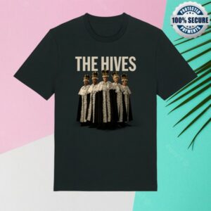 The Hives Store Merch The Hives Forever, Forever The Hives Rasterized Black T-Shirt
