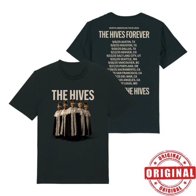 The Hives Store Merch The Hives Forever, Forever The Hives Rasterized Black T-Shirt The Hives Store Merch The Hives Forever, Forever The Hives Rasterized Black T-Shirt