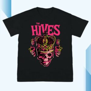 The Hives Store Merch The Hives Forever, Forever The Hives Rasterized Black Shirt