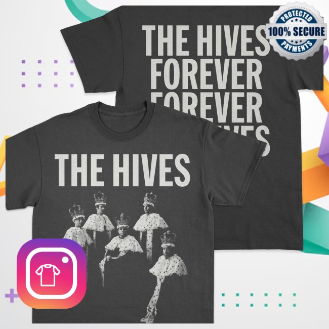 The Hives Store Merch The Hives Forever, Forever The Hives Rasterized Black T-Shirt The Hives Store Merch The Hives Forever, Forever The Hives Rasterized Black T-Shirt
