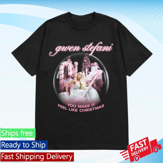 Gwen Stefani Store Merch Shake The Snow Globe Black Tee Gwen Stefani Store Merch Shake The Snow Globe Black Tee