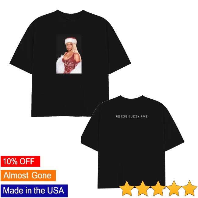 Beyonce Shop Merch Sleigh Face Tee Beyonce Shop Merch Sleigh Face Tee