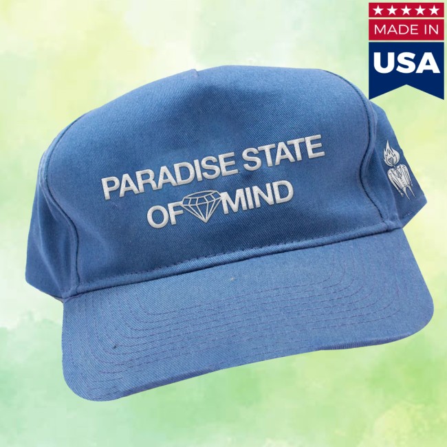 Foster The People Store Merch Paradise State Of Mind Distressed Hat Foster The People Store Merch Paradise State Of Mind Distressed Hat