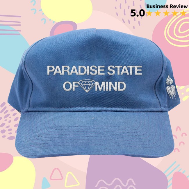 Foster The People Store Merch Paradise State Of Mind Distressed Hat Foster The People Store Merch Paradise State Of Mind Distressed Hat