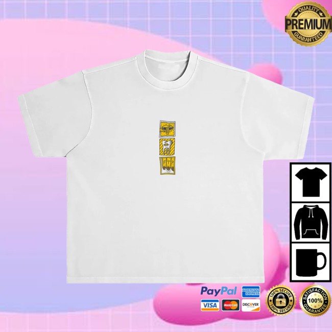 Foster The People Store Merch Block White Tee Foster The People Store Merch Block White Tee