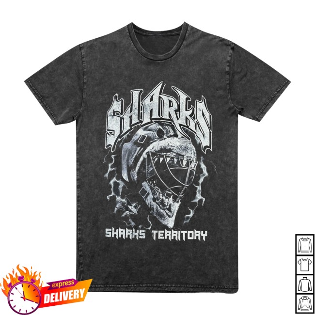 Sharkspro Shop Merch Store San Jose Sharks The Wild Collective Helment Band Tee Sharkspro Shop Merch Store San Jose Sharks The Wild Collective Helment Band Tee