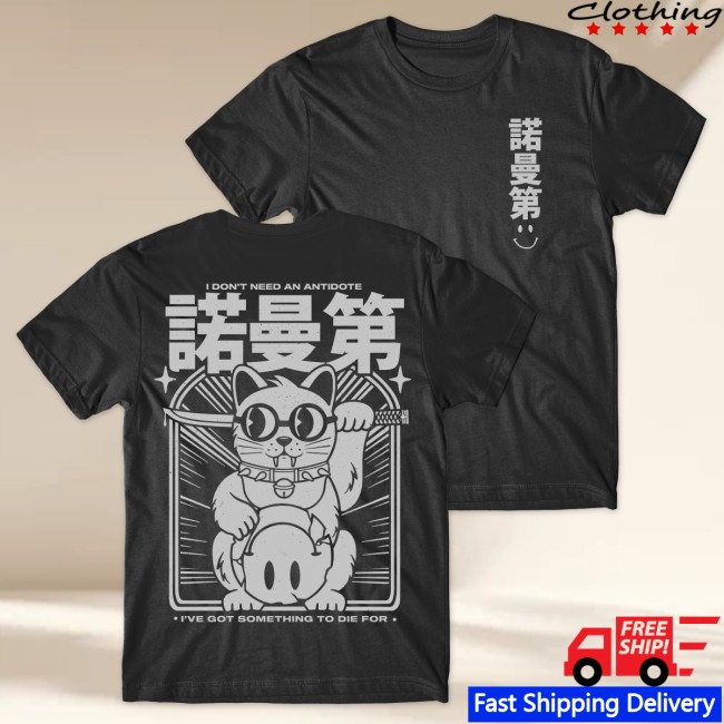 Normandie Store Merch Samurai Cat Tee Normandie Store Merch Samurai Cat Tee