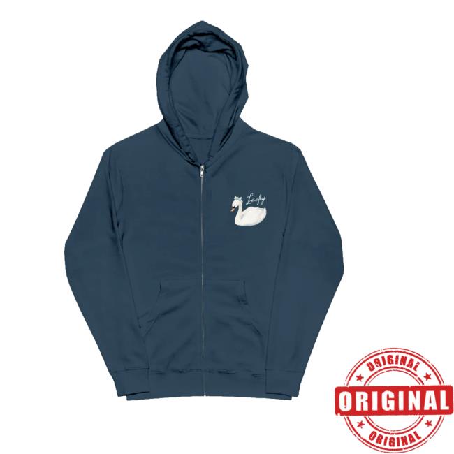 Laufey Music Store Merch Swan Zip Hoodie Laufey Music Store Merch Swan Zip Hoodie