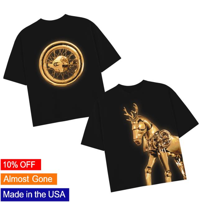 Beyonce Merch Store Gold Reindeer Tee Beyonce Merch Store Gold Reindeer Tee