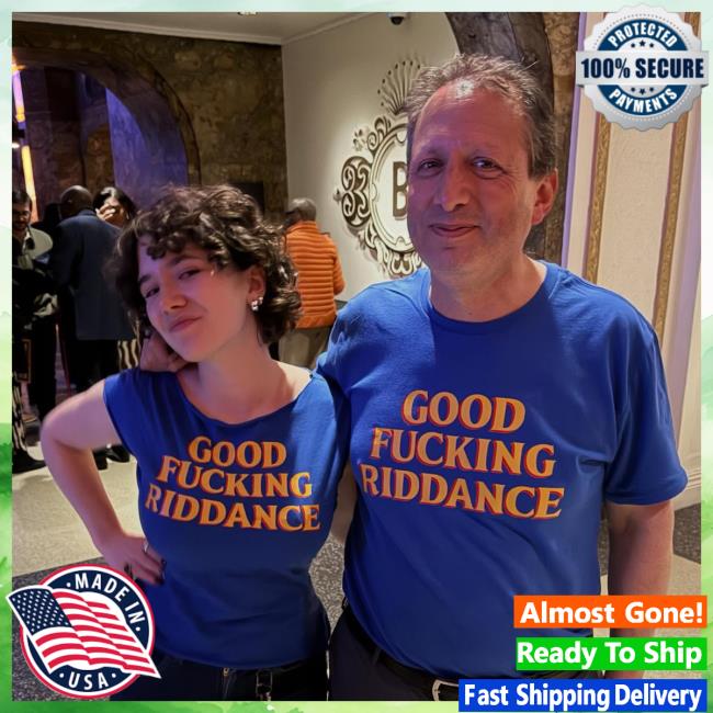 Brad Lander Wearing Good Fucking Riddance Shirt Brad Lander Wearing Good Fucking Riddance Shirt