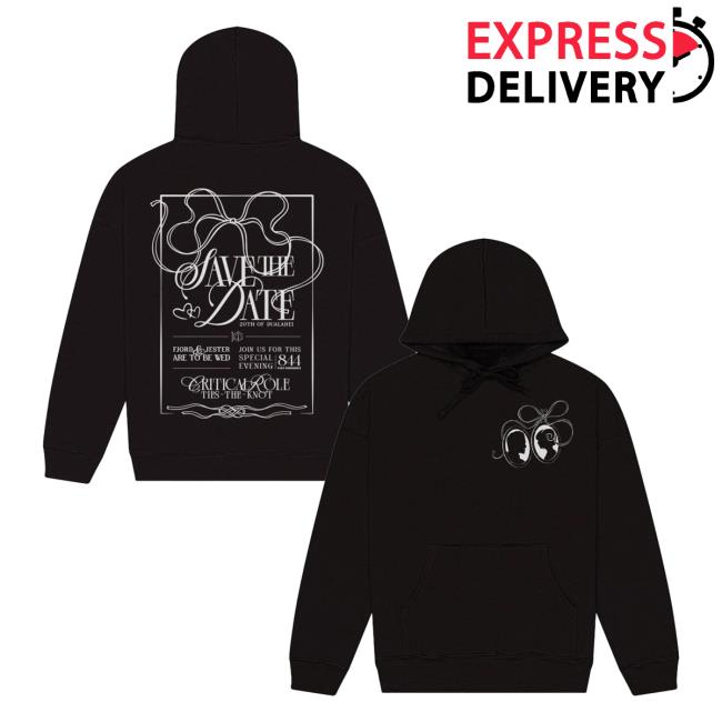 Critrole Merch Store Critical Role Save-The-Date Pullover Hoodie Critrole Merch Store Critical Role Save-The-Date Pullover Hoodie