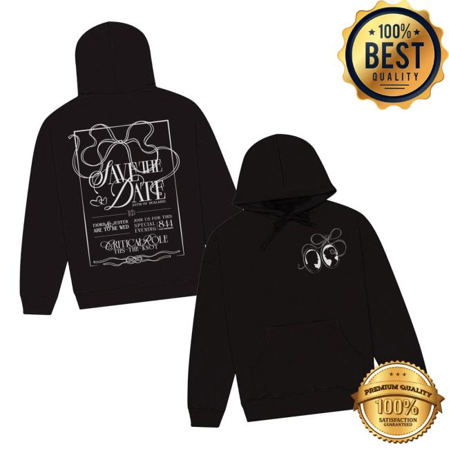 Critrole Merch Store Critical Role Save-The-Date Pullover Hoodie Critrole Merch Store Critical Role Save-The-Date Pullover Hoodie