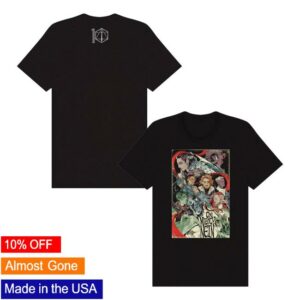 Critrole Merch Store The Mighty Nein Vintage Poster T-Shirt