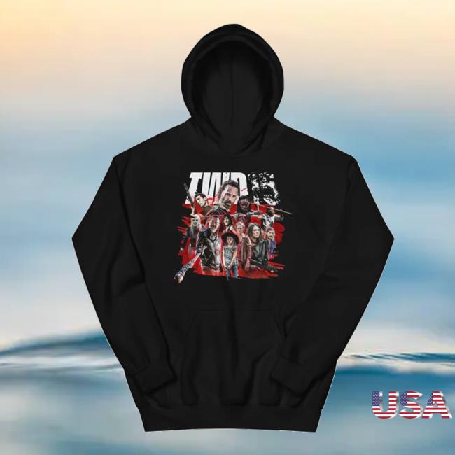 The Walking Dead Shop Merch The Walking Dead Hoodie 15Th Anniversary Character Mashup The Walking Dead Shop Merch The Walking Dead Hoodie 15Th Anniversary Character Mashup