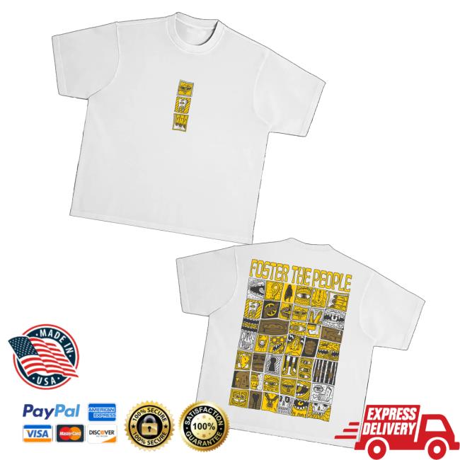 Foster The People Merch Store Block Tee Foster The People Merch Store Block Tee