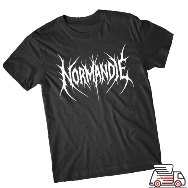 Normandie Store Merch Black Metal Logo Tee Normandie Store Merch Black Metal Logo Tee