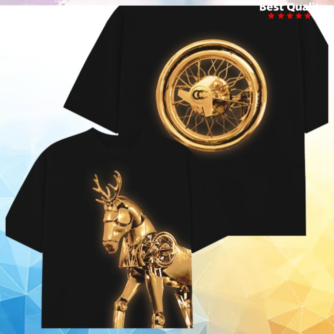 Beyonce Store Merch Gold Reindeer Tee Beyonce Store Merch Gold Reindeer Tee