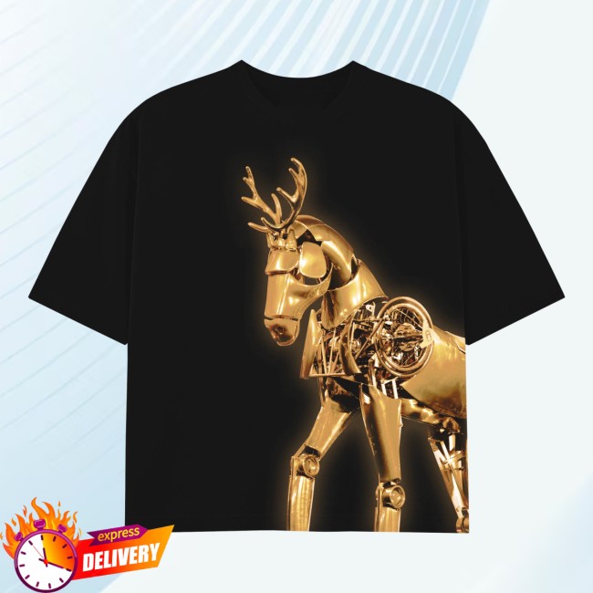 Beyonce Store Merch Gold Reindeer Tee Beyonce Store Merch Gold Reindeer Tee