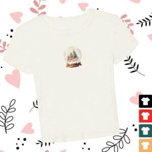 Laufey Merch Store Snow Globe Baby Tee