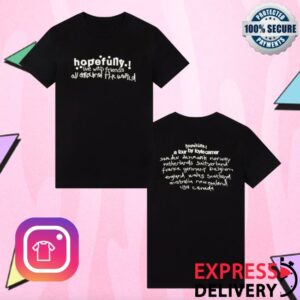Loyle Carner Merch Store Hopefully Black Tour T-Shirt