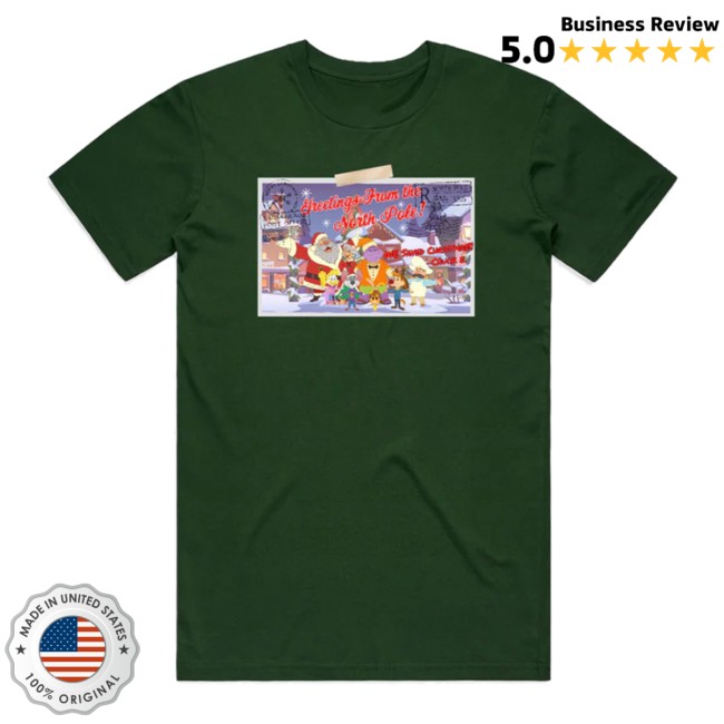 Chuck E Cheese Store Merch Greetings From The North Pole Tee Chuck E Cheese Store Merch Greetings From The North Pole Tee