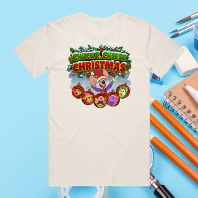 Chuck E Cheese Store Merch Chuck E. Cheese Christmas Party Tee Chuck E Cheese Store Merch Chuck E. Cheese Christmas Party Tee