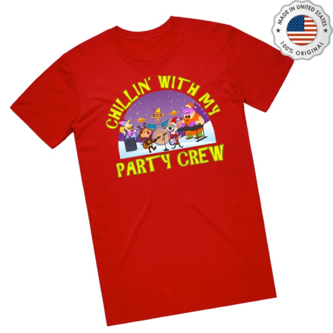 Chuck E Cheese Store Merch Chillin With My Party Crew Tee Chuck E Cheese Store Merch Chillin With My Party Crew Tee