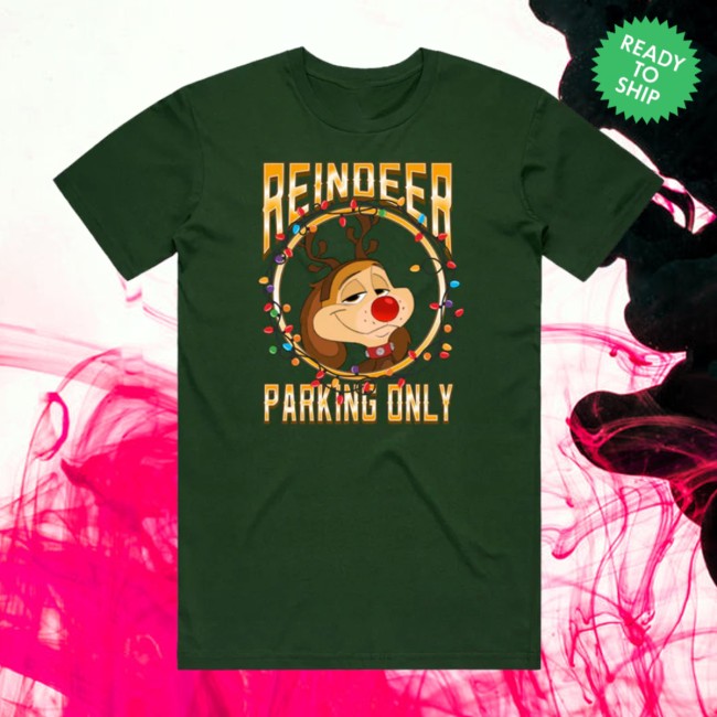 Chuck E Cheese Store Merch Reindeer Parking Only Tee Chuck E Cheese Store Merch Reindeer Parking Only Tee