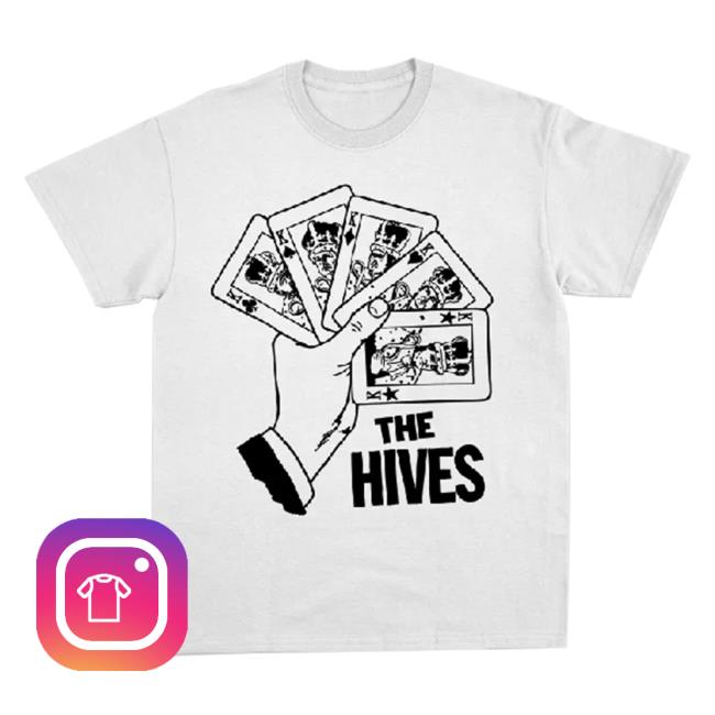 The Hives Merch Store Cards White Tee The Hives Merch Store Cards White Tee