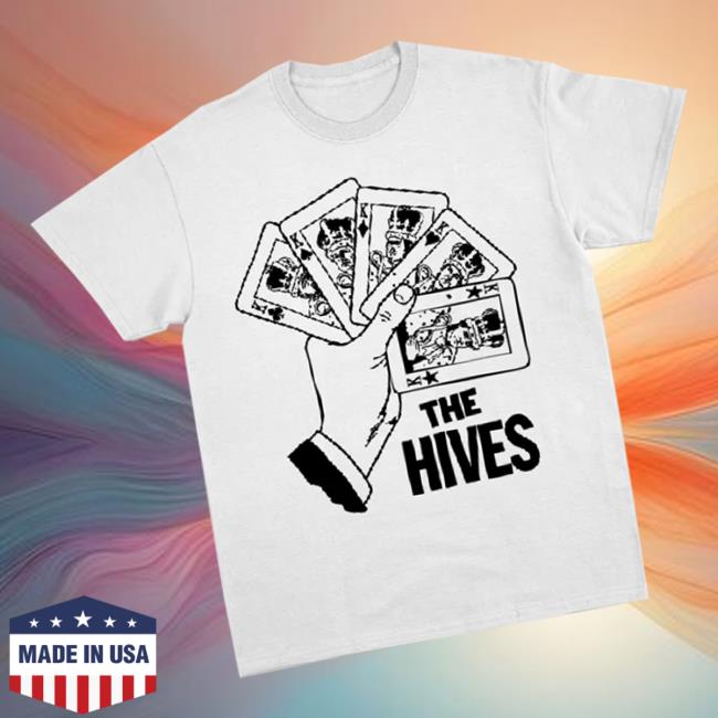The Hives Merch Store Cards White Tee The Hives Merch Store Cards White Tee