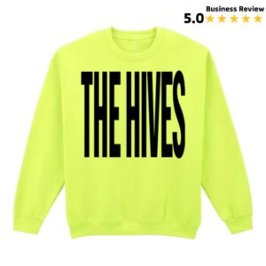 The Hives Merch Store Stretch Logo Neon Crewneck