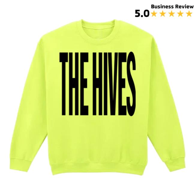 The Hives Merch Store Stretch Logo Neon Crewneck The Hives Merch Store Stretch Logo Neon Crewneck