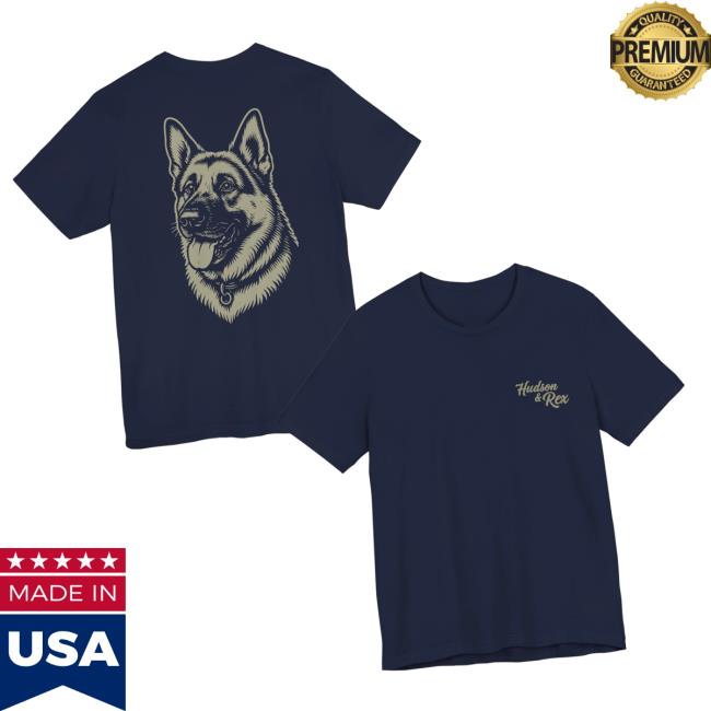 Hudson And Rex Store Merch Vintage Rex Illustration Unisex Graphic Tee Hudson And Rex Store Merch Vintage Rex Illustration Unisex Graphic Tee