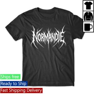 Normandie Official Merch Store Tee Black Metal Logo