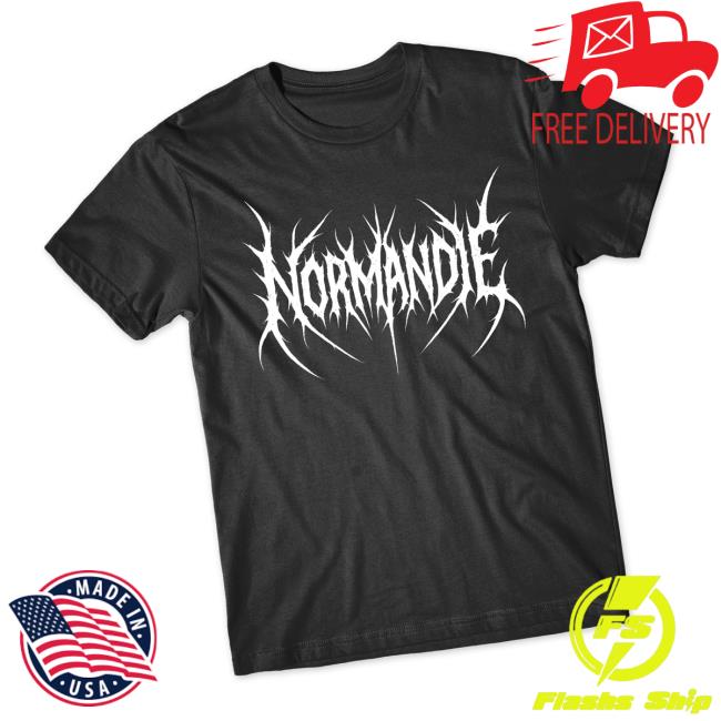 Normandie Official Merch Store Tee Black Metal Logo Normandie Official Merch Store Tee Black Metal Logo