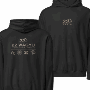 22 Wagyu Store Merch New 22 Wagyu Comfort Colors Brand-Black Hoodie