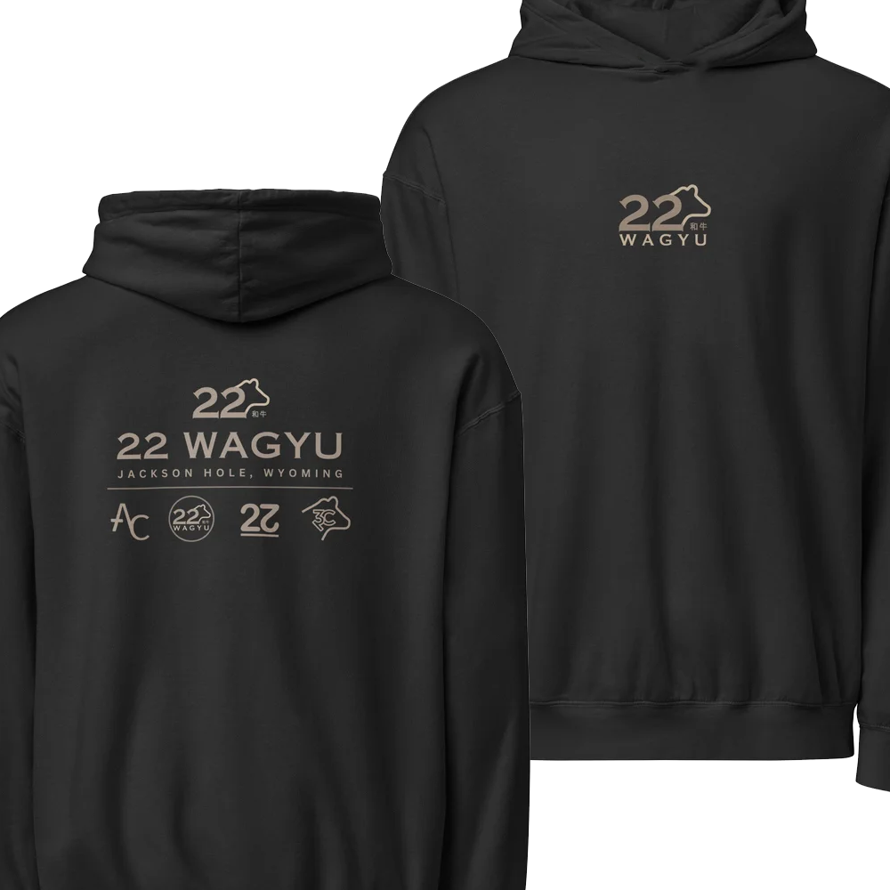 22 Wagyu Store Merch New 22 Wagyu Comfort Colors Brand-Black Hoodie 22 Wagyu Store Merch New 22 Wagyu Comfort Colors Brand-Black Hoodie