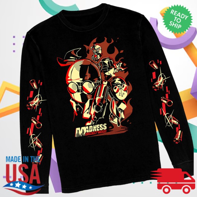 Shark Robot Store Merch A Fistful Of Madness Long Sleeve Shirt Shark Robot Store Merch A Fistful Of Madness Long Sleeve Shirt